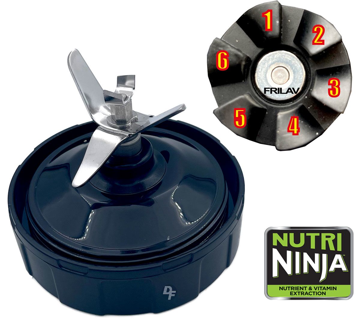 Nutribullet Ninja Aspa 6 Aletas Fem Vaso 24oz,18oz Repuestos